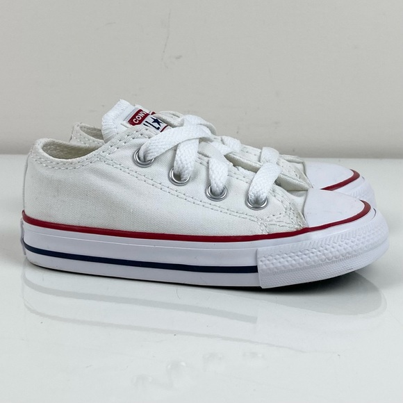 Converse Other - Converse Infant Unisex All Star Chuck Taylor Low Top White Shoes Size 6.0
